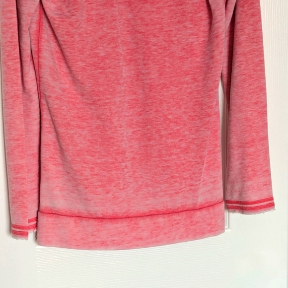 Roxy Women (Size M) Long  V-Neck Hoodie/Sweatshirt With Ravelled Drawstring Ties - Picture 7 of 16